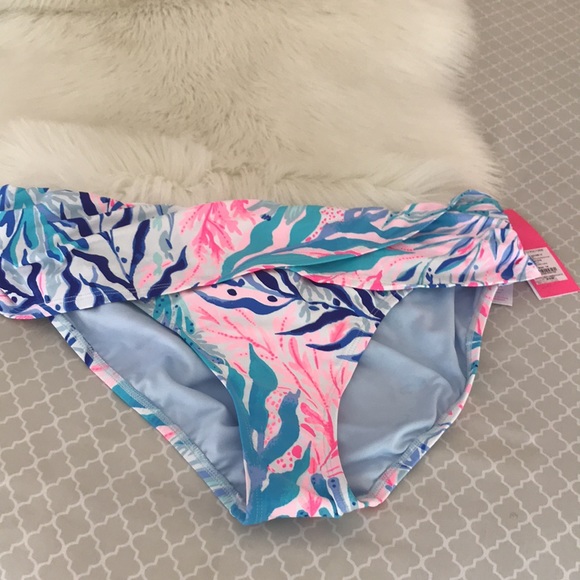 Lilly Pulitzer Lagoon sarong hipster bikini - Picture 4 of 8